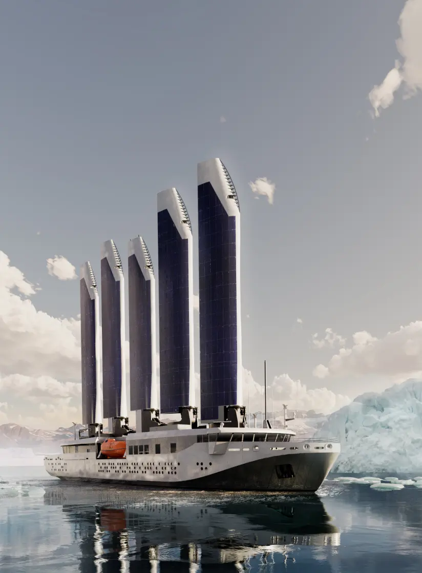 Powered by light, bound for the edge of the ice.